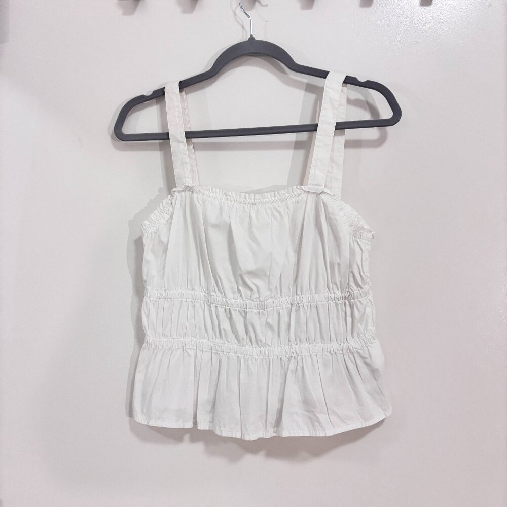 Madewell White Squareneck Tank